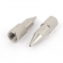2pcs 9mm 0.35" Female Thread Conical Straight Grease Gun Nipple Fitting