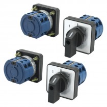 4 Pcs 660V 20A 2-Pole 3-Position Square Panel Mounting Changeover Switch