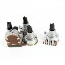 5 Pcs A50K 50K Ohm 6 Pin Terminals Single Linear Rotary Taper Potentiometers