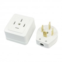 25A AC 440V 3 Phase 4 Wire 3P4W Cable Connector Industrial Socket Plug White