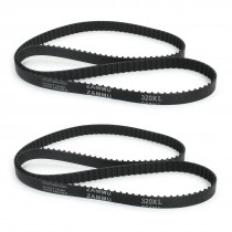 2 Pcs 320XL 32" Girth 160T Black Rubber Synchro Machine Timing Belt Replacement