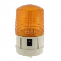 Industrial DC6V 17 x LED Flash Emergency Warning Light Yellow w Switch