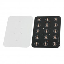 2Pcs 15 x 1W 3W 5W High Power LED Aluminum Base Plate 182mm x 142mm