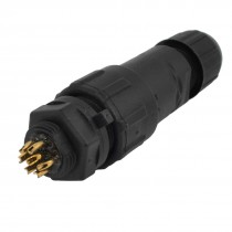 M14-7 7 Pins Panel Mount Waterproof Connector Cable Adapter IP67 IP68