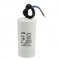 CBB60 AC 450V 30uF Capacitance Motor Running Capacitor w Cable