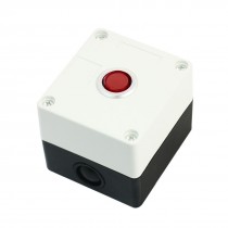 24V Voltage Red Pilot Lamp SPDT 1NO 1NC Latching Plastic Push Button Station