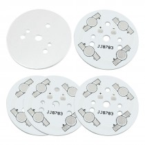5PCS 49mm Circle Aluminum PCB Circuit Board for 4 x 1W 3W 5W LEDs in Series