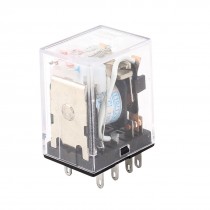 AC 110V Coil DPDT 8-Pin Red LED Lamp General Purpose Power Relay