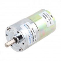 DC 12V 50RPM 6mm Shaft Dia Cylindrical Magnetic Electric Geared Box Motor