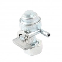 3/8  NPT Female Thread Single Tube Oil Gas Switch Fuel Valve Silver Tone