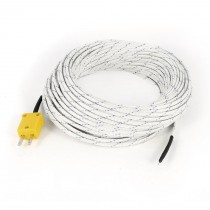 20M 65Ft K-Type Thermocouple Temperature Measuring Probe Sensor Cable Cord