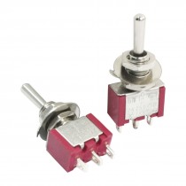 2pcs AC 5A 120V SPDT 3 Position ON-OFF-ON Power Control Toggle Switch