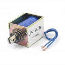 JF-1250B DC24V 60N/10mm Pull Push Open Frame Solenoid Electromagnet