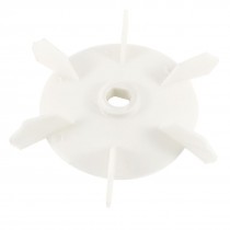 Replacement 15mm 6 Vanes Impeller Plastic Motor Fan Blade Wheel
