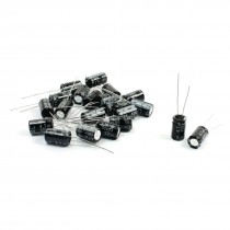 21 Pcs 4.7uF 400V 105C Aluminum Electrolytic Capacitors Black 8mm x 13mm