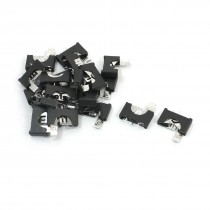 20 Pcs 3 Pins Plastic Housing CR2025 Cell Button Battery Holder Socket Case