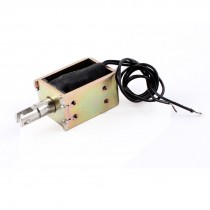 1mm/1Kg 10mm/0.1Kg 11.07W Open Frame Push Pull Type Solenoid Electromagnet DC12V