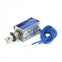 DC24V 300mA 5N/10mm Pull Push Plunger Return Solenoid Electromagnet