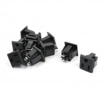 10Pcs US Plug Socket Soldering Power Adapter Connector AC 125V 15A