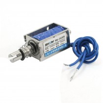DC24V 100g Force 10mm Stroke Pull Push Two Wires Solenoid Electromagnet