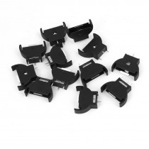 12PCS DIP Type CR2032 Button Cell Battery Socket Holder Case Black