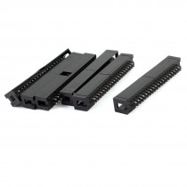 6Pcs DC3-40P 2x20 Pins 2.54mm Pitch Straight Connector Pin IDC Box Headers