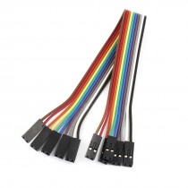 20cm 2.54mm 2 Pin Female to Female F/F Jumper Wire Cable Connector 5 Pcs