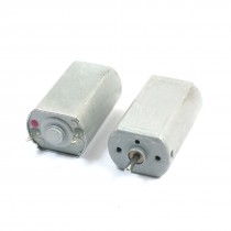 DIY Parts Metal Shell 12V 9000R/MIN 2mm Shaft Dia Miniature DC Motor 2pcs