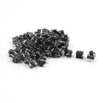 55Pcs Momentary Tact Tactile Push Button Switch 6x6x6mm 4-pin DIP