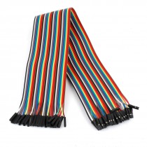 40cm 2.54mm F/F 40 Pin Solderless Colored Flexible Breadboard Jumper Wire