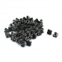55Pcs Momentary Tact Tactile Push Button Switch 6x6x6mm 4-pin SMD