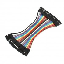 10cm 2.54mm F/F 4Pin Solderless Colored Flexible Breadboard Jumper Wire 5 Pcs