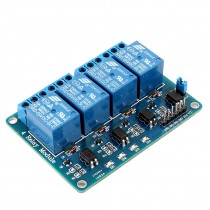 Optocoupler Shielded PCB Board Four Channel Relay Module DC 5V for PIC AVR