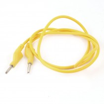 Multimeter Connector Dual 4mm Banana Plug Probe Test Cable 1M Long Yellow