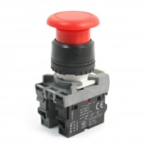 690V 10A 1NO 1NC DPST Momentary Mushroom Head Push Button Pushbutton Switch