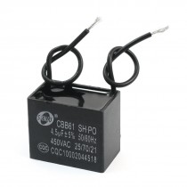 Rectangle Non Polar AC Motor Run Capacitor 4.5uF 450V CBB61