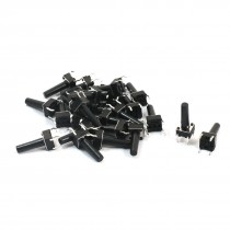 25Pcs Momentary Tact Tactile Push Button Switch 6x6x15mm 4-pin DIP