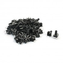 55Pcs Momentary Tact Tactile Push Button Switch 6x6x10mm 4-pin DIP