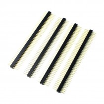 1.778mm Pitch 40 Position Male End Straight IC Socket Connector 4 Pieces