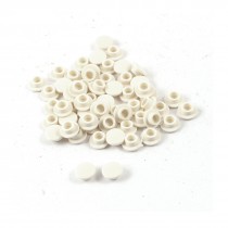 55 Pcs Round Shaped Tactile Button Caps Protector White for 6x6mm Tact Switch