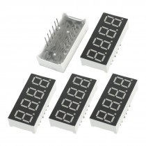 5Pcs Common Anode DIP 12Pin 4 Bit Blue LED Numeric Digital Tube 30mmx14mm