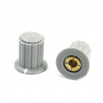 2pcs Ribbed Grip 4mm Split Shaft Volume Knob KYP16-16-4 for Potentiometer Pot
