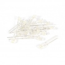 20 Pieces 4mmx3mmx2mm Clear Head Blue White LED Light Emitting Diode DC 1.7-3.0V