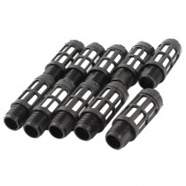 10 Pcs 1/4PT Pneumatic Valve Exhaust Noise Reducing Silencer Muffler Black
