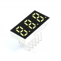 3 Bits 7 Segment White LED Display Digital Tube Common Cathode 21x11mm