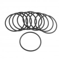 10 Pcs 58mm x 3.1mm Black Silicone O Rings Oil Seals Gaskets