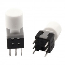 10pcs 5.8 x 5.8 x 13mm Panel PCB Self Lock Tactile Tact Push Button Switch w Cap