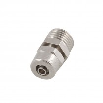 0 51" x 0 16" Pneumatic Air Hose Quick Coupler Connector Fittings Silver Tone