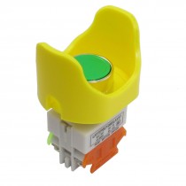 660V 10A 1NO 1NC Momentary Green Flat Button Pushbutton Switch Dodtq