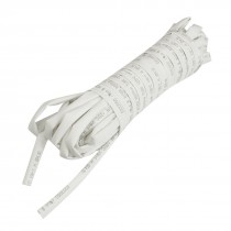 Ratio 2:1 4.5mm Dia White Polyolefin Heat Shrinkable Tube 8M Long